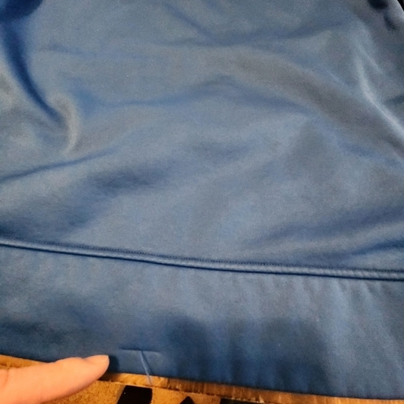 Men's Size Large Under Armour Hoodie Blue With Front Kangaroo Pockets See Pics - Picture 10 of 14